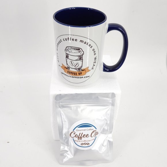 Coffee Op Exquisite 15 oz Coffee Mug Premium Porcelain + Free Gourmet coffee - Picture 10 of 16